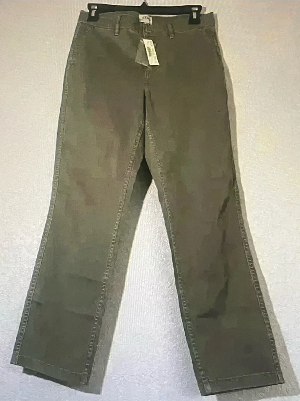 J. Crew Gray High-Rise Straight Pants